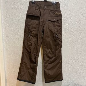 Orage Kids Boys Girls Size 10 Snowboarding Ski Snow Pants brown